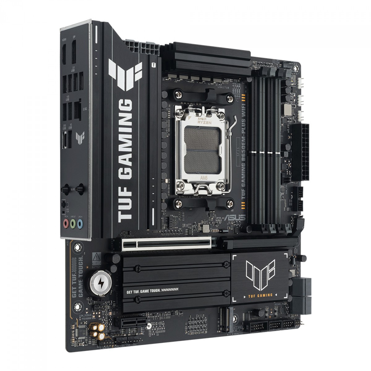 Placa Mãe Asus TUF-Gaming B650EM-Plus WIFI, Chipset B650, AMD AM5, MATX, DDR5, 90MB1LU0-M0EAY0