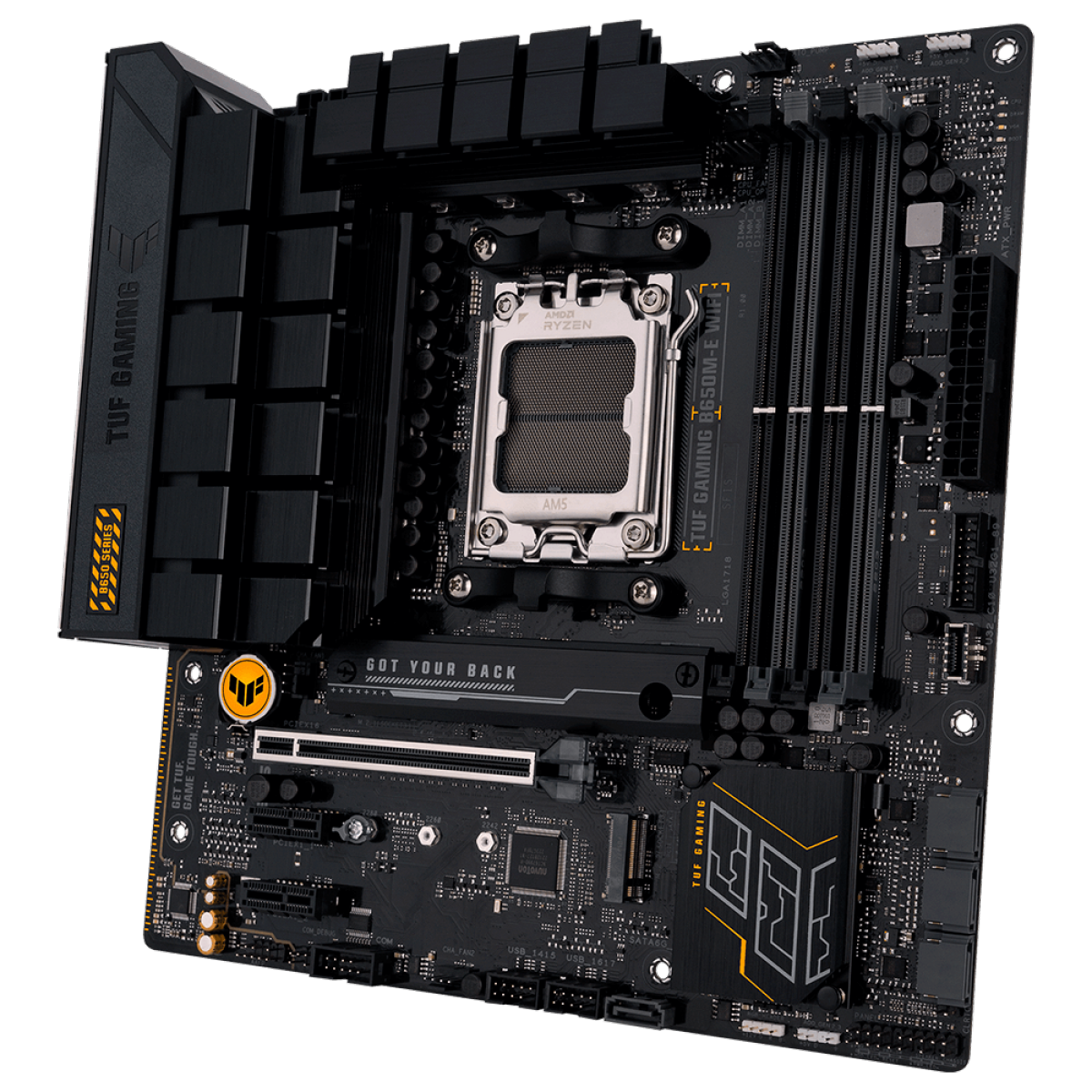 Placa Mãe Asus TUF Gaming B650M-E WIFI, Chipset B650, AMD AM5, mATX, DDR5, 90MB1FV0-M0EAY0
