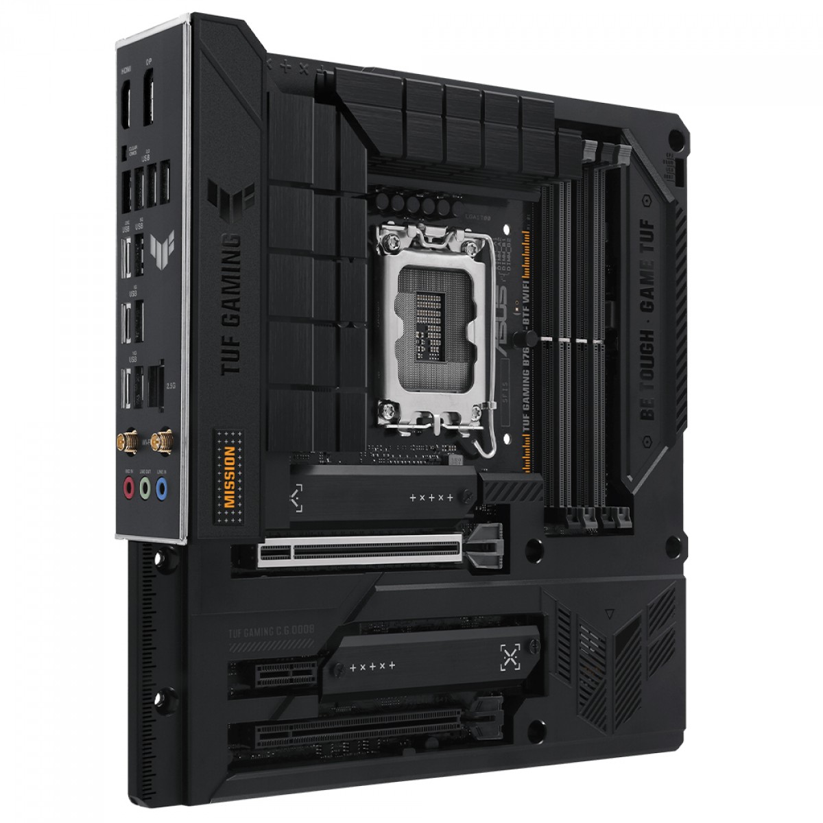 Placa Mãe Asus TUF Gaming B760M-BTF WiFi, Chipset B760, Intel LGA 1700, mATX, DDR5, 90MB1G50-M0EAY0