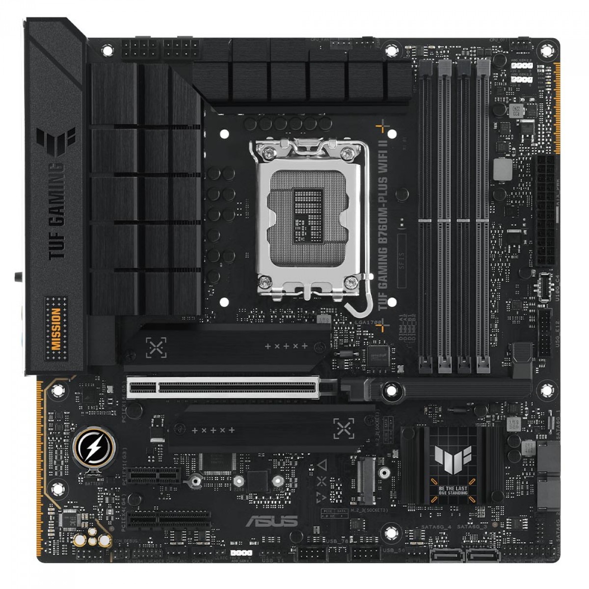 Placa Mãe Asus TUF Gaming B760M-PLUS WI-FI II, Chipset B760, Intel LGA 1700, mATX, DDR5, 90MB1HE0-M0EAY0