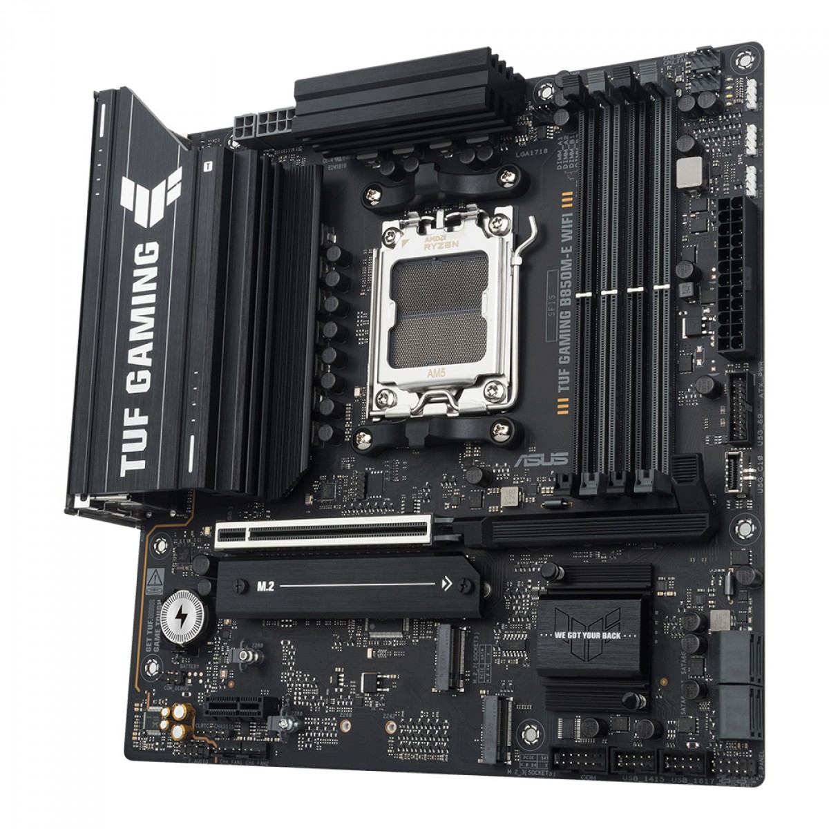 Placa Mãe Asus TUF-Gaming B850M-E WIFI, Chipset B850, AMD AM5, MATX, DDR5, 90MB1LS0-M0EAY0