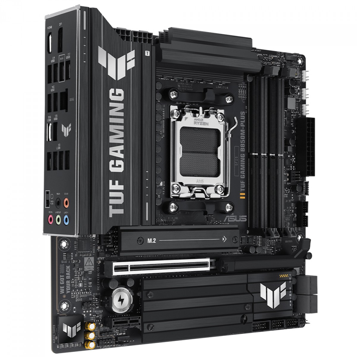 Placa Mãe Asus TUF Gaming B850M-PLUS, Chipset B850, AMD AM5, mATX, DDR5, 90MB1IX0-M0EAY0