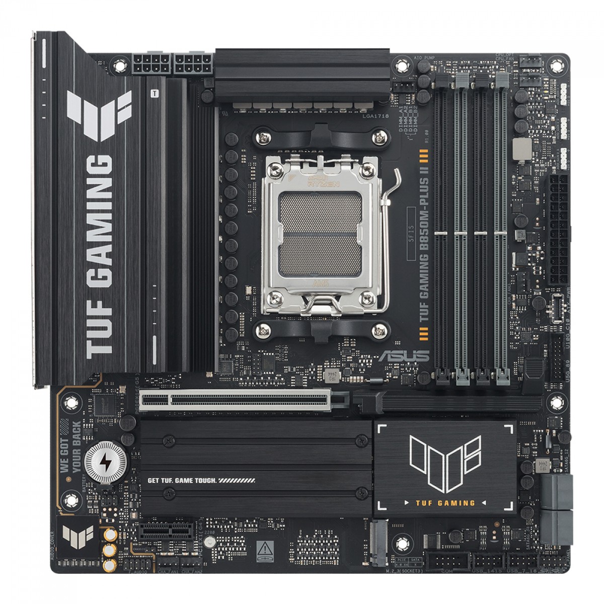 Placa Mãe Asus TUF-Gaming B850M-Plus II, Chipset B850, AMD AM5, MATX, DDR5, 90MB1MT0-M0EAY0