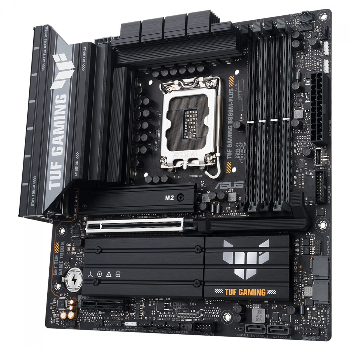 Placa Mãe Asus TUF Gaming B860M-PLUS, Chipset B860, Intel LGA 1851, mATX, DDR5, 90MB1JW0-M0EAY0