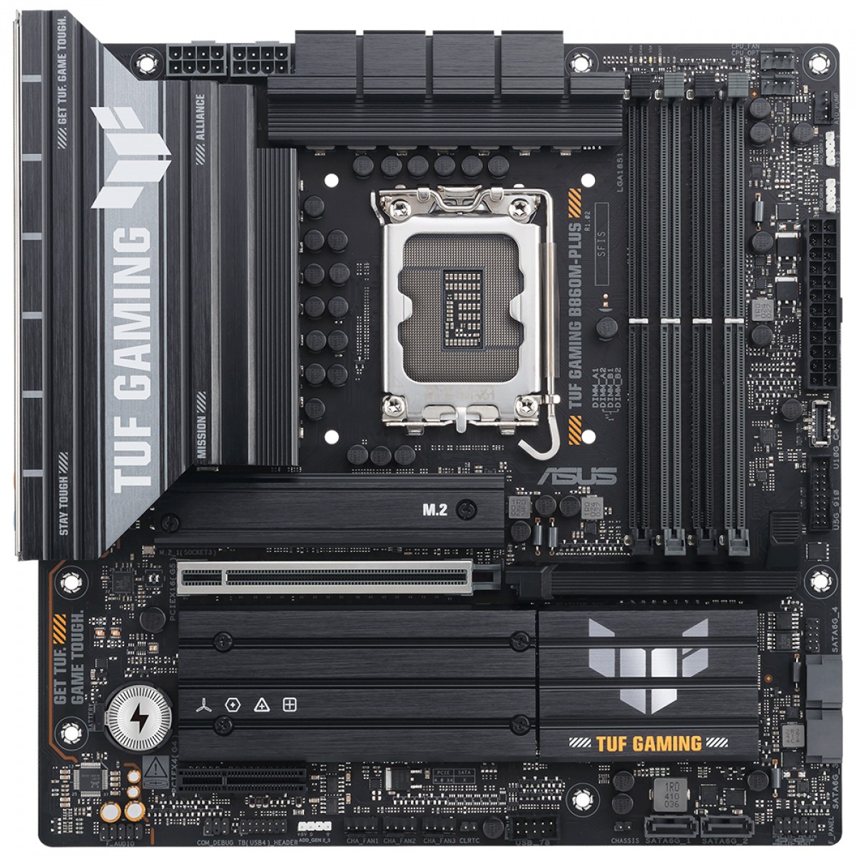 Placa Mãe Asus TUF Gaming B860M-PLUS, Chipset B860, Intel LGA 1851, mATX, DDR5, 90MB1JW0-M0EAY0