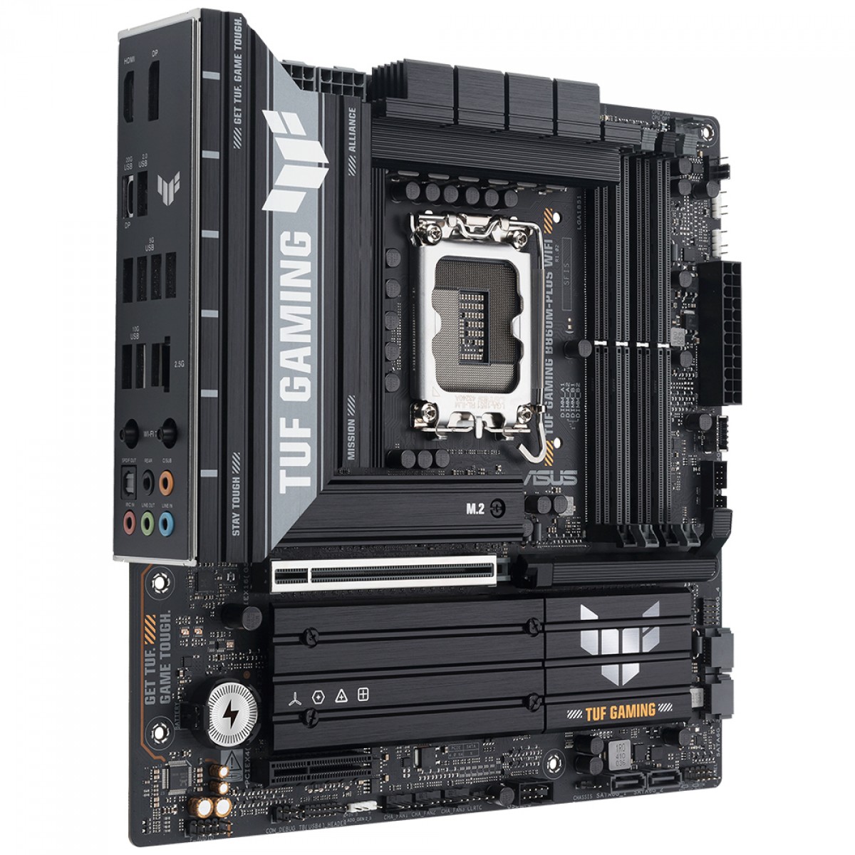 Placa Mãe Asus TUF Gaming B860M-PLUS WiFi, Chipset B860, Intel LGA 1851, mATX, DDR5, 90MB1JV0-M0EAY0
