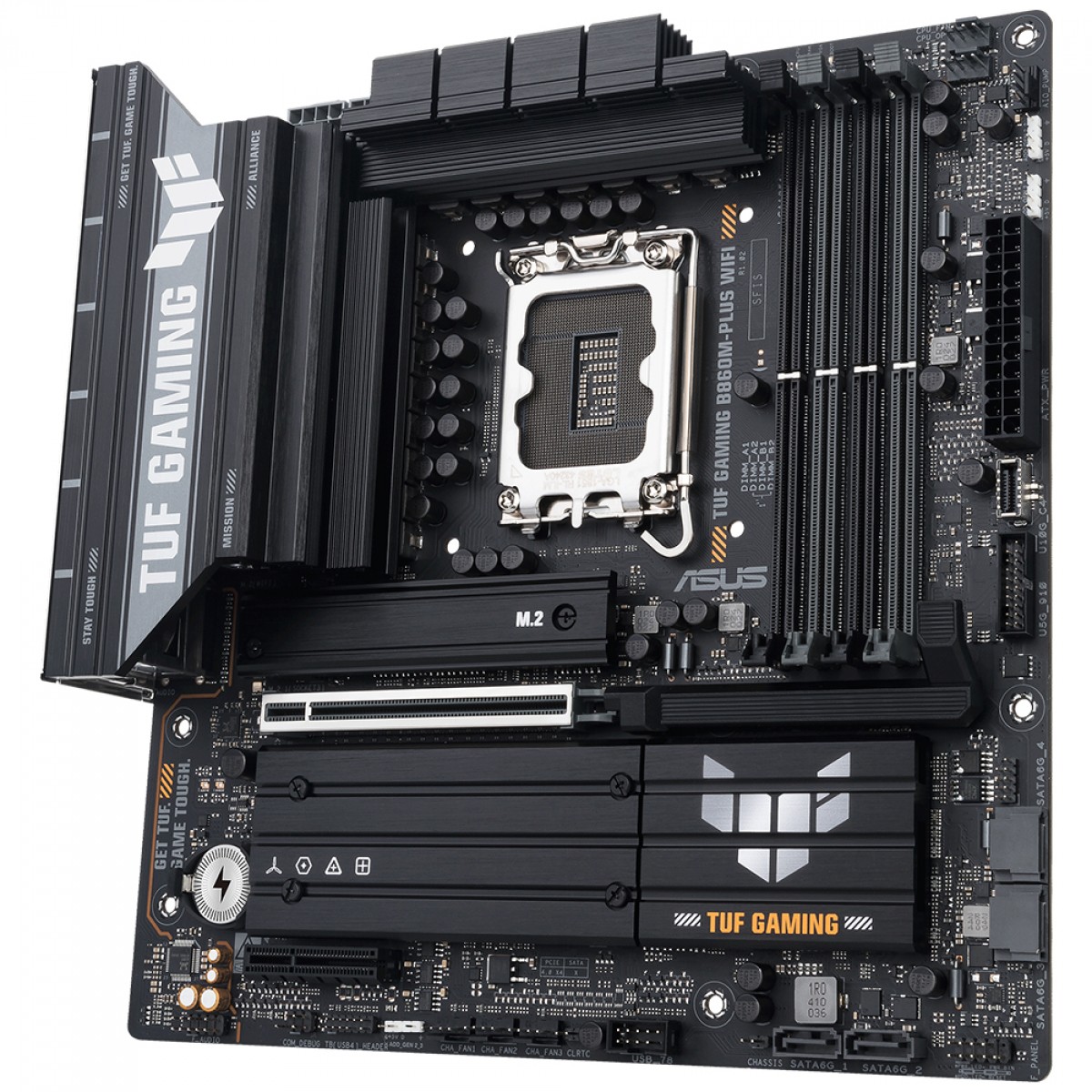 Placa Mãe Asus TUF Gaming B860M-PLUS WiFi, Chipset B860, Intel LGA 1851, mATX, DDR5, 90MB1JV0-M0EAY0