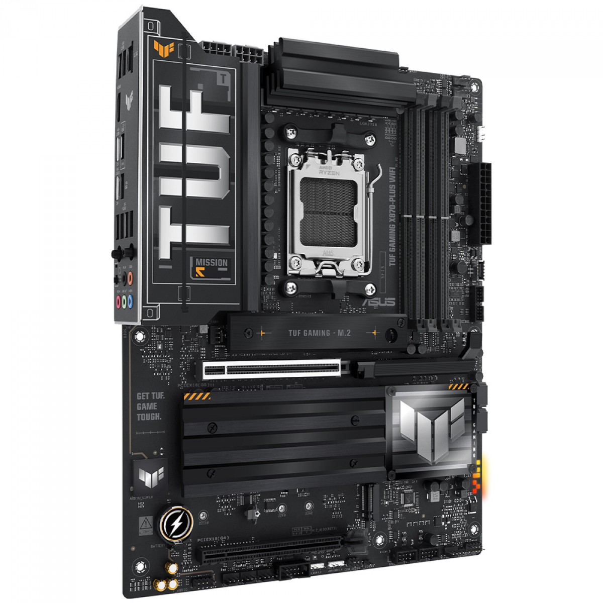 Placa Mãe Asus TUF Gaming X870-Plus WiFi, Chipset X870, AMD AM5, WiFi 7, ATX, DDR5