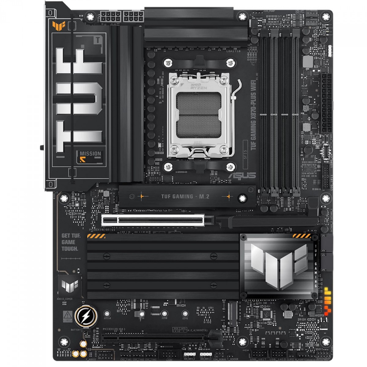 Placa Mãe Asus TUF Gaming X870-Plus WiFi, Chipset X870, AMD AM5, WiFi 7, ATX, DDR5