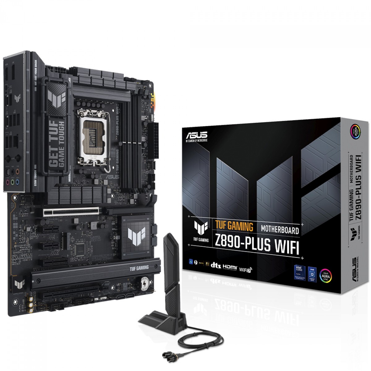 Placa Mãe Asus TUF Gaming Z890-Plus WiFi, Chipset Z890, Intel LGA 1851, ATX, DDR5