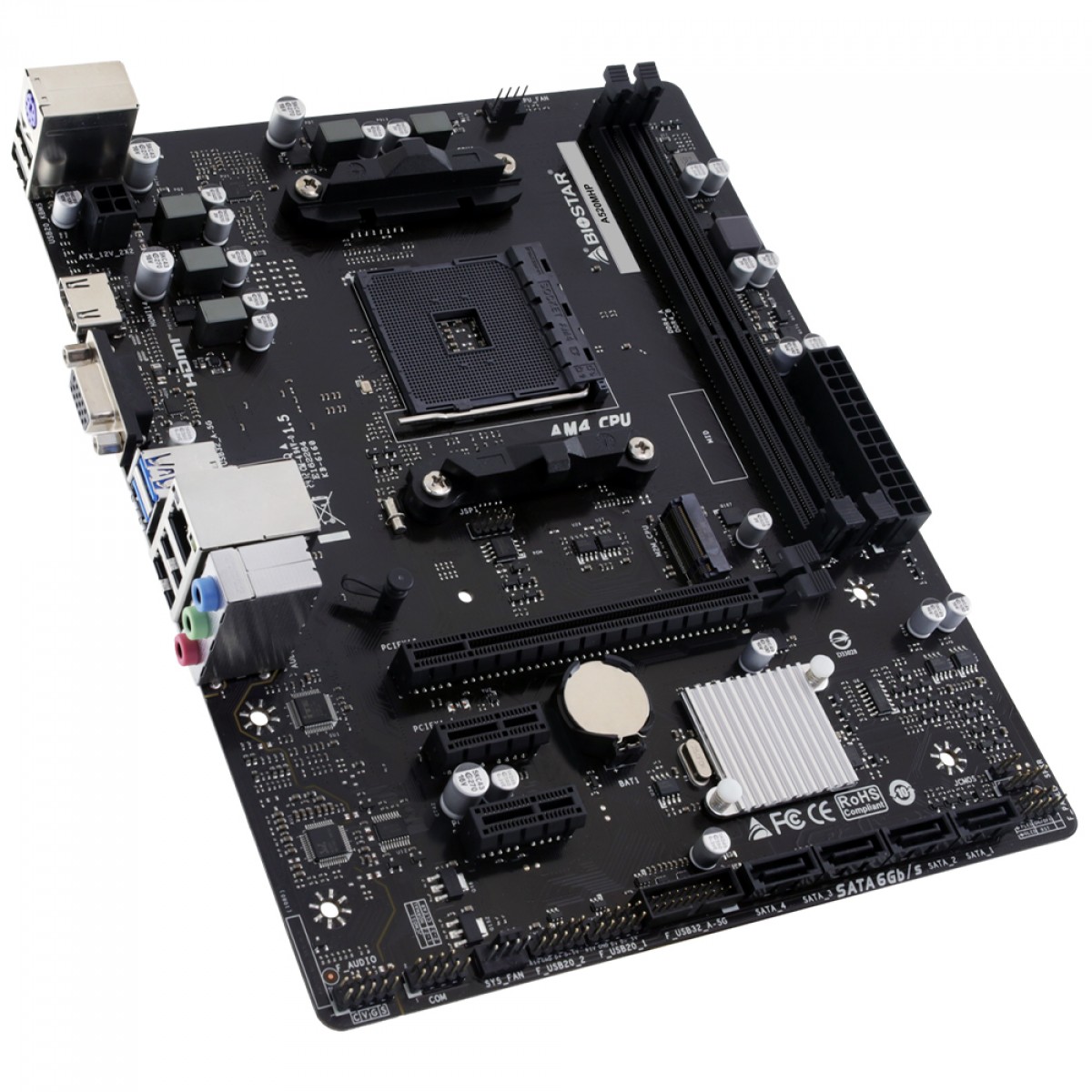 Placa Mãe Biostar A520MHP, Chipset A520, AMD AM4, MATX, DDR4