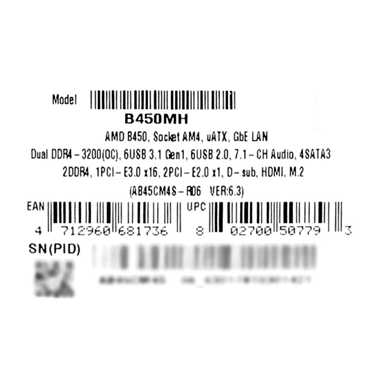 Placa Mãe Biostar B450MH, Chipset B450, AMD AM4, mATX, DDR4