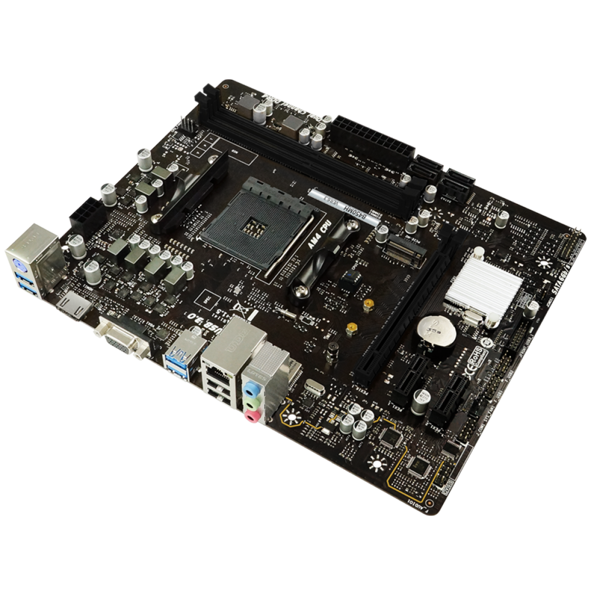 Placa Mãe Biostar B450MH, Chipset B450, AMD AM4, mATX, DDR4