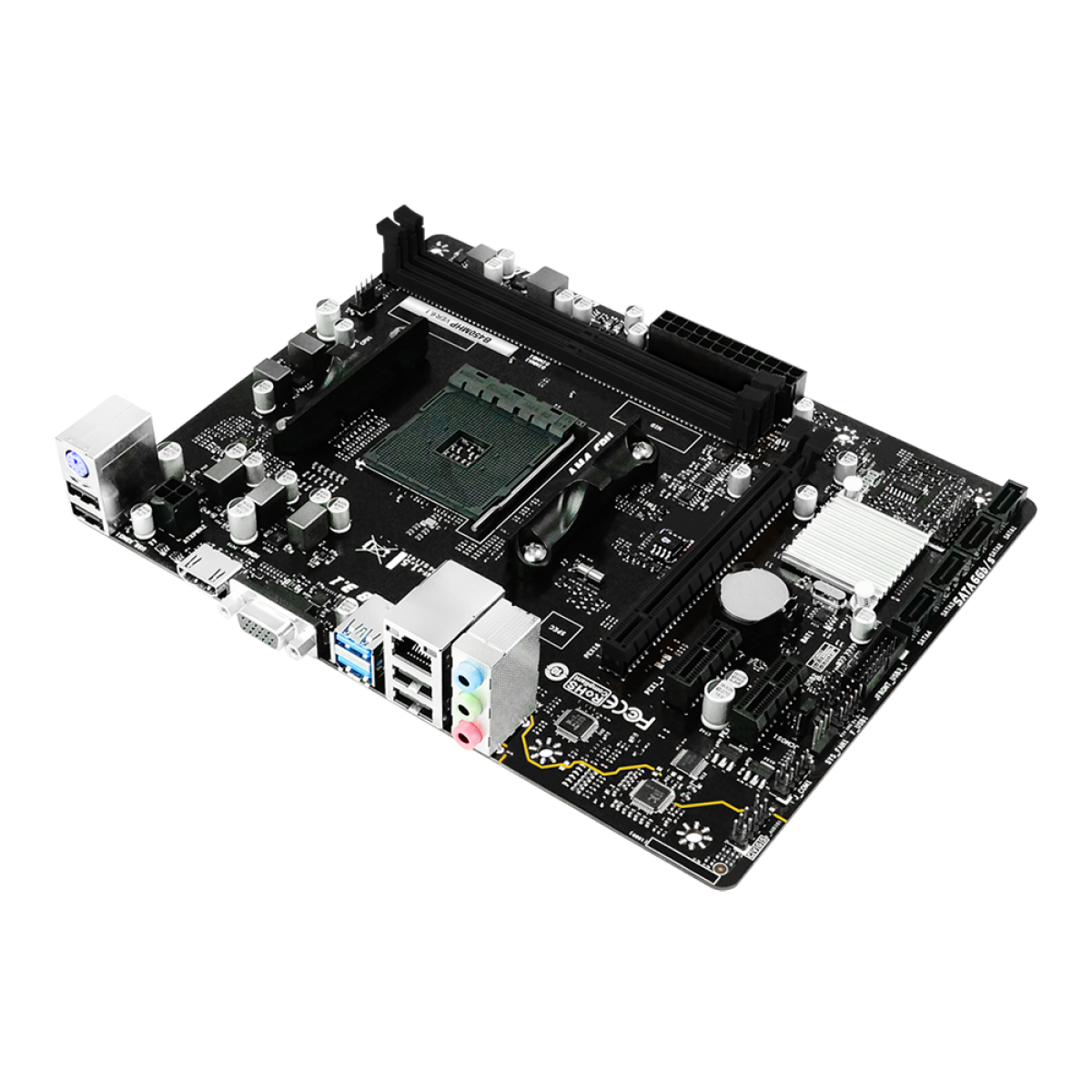 Placa Mãe Biostar B450MHP, Chipset B450, AMD AM4, mATX, DDR4