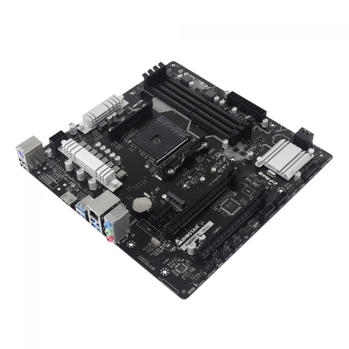 Placa Mãe Biostar B450MX-S, Chipset B450, AMD AM4, mATX, DDR4