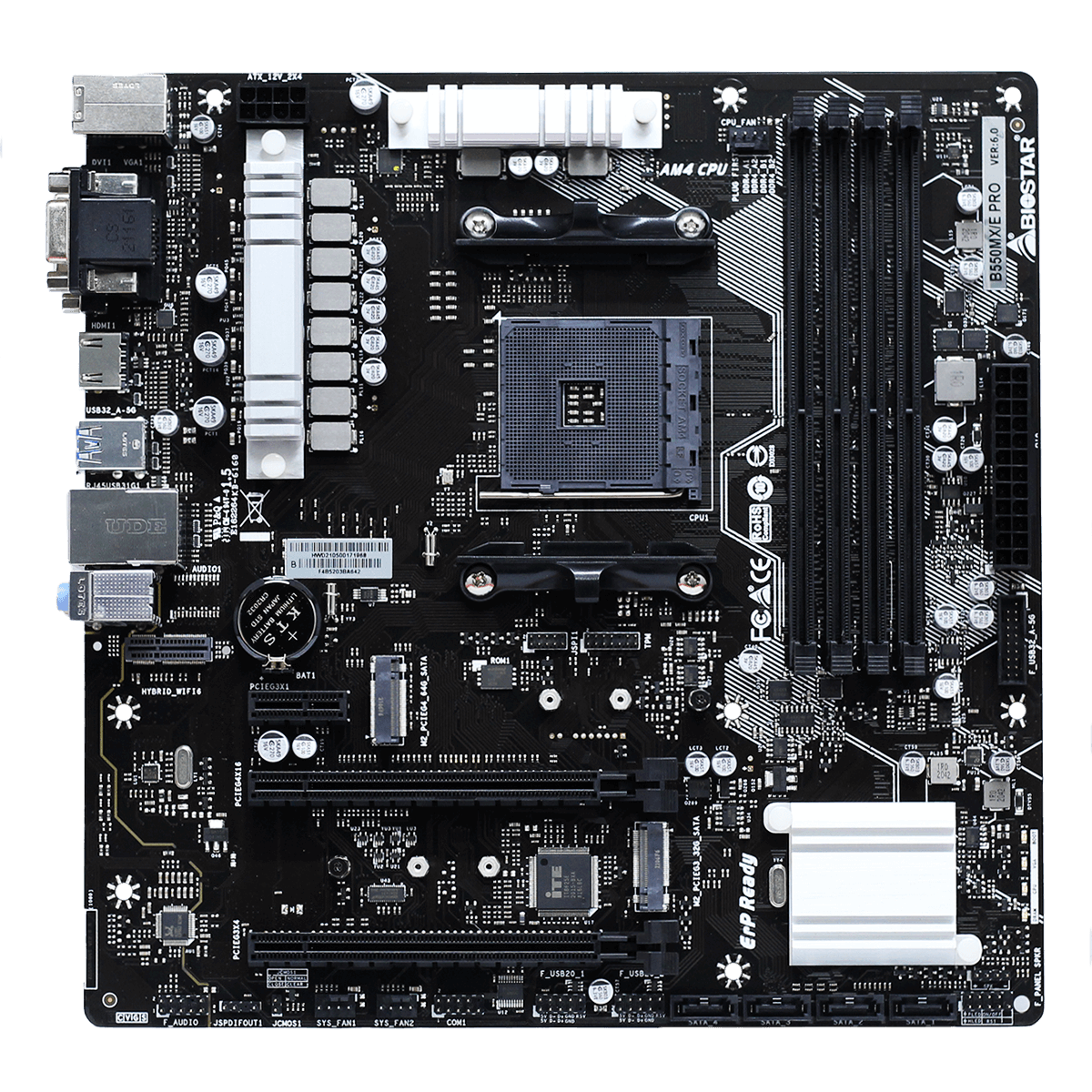 Placa Mãe Biostar B550MX/E PRO, Chipset B550, AMD AM4, mATX, DDR4 