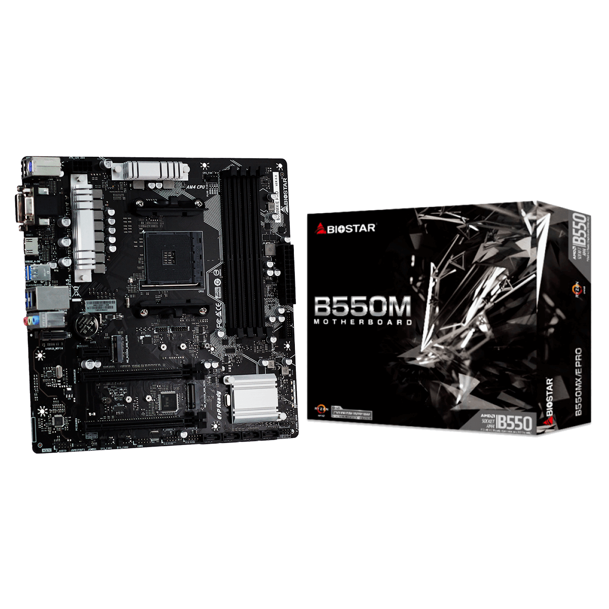 Placa Mãe Biostar B550MX/E PRO, Chipset B550, AMD AM4, mATX, DDR4 