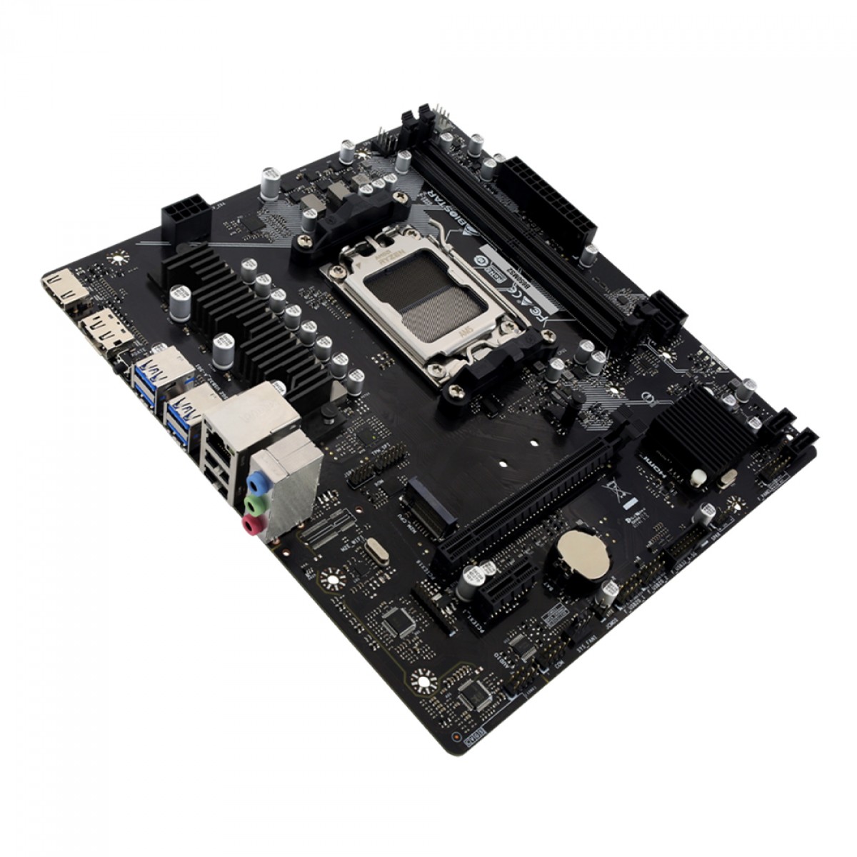 Placa Mãe Biostar B650MS2, Chipset B650, AMD AM5, mATX, DDR5