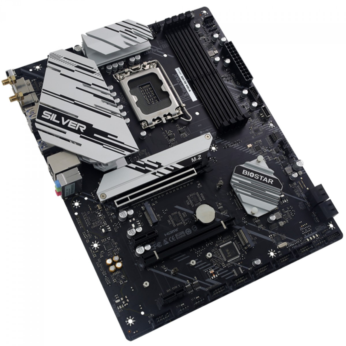 Placa Mãe Biostar B760A-Silver, Chipset B760, Intel LGA 1700, ATX, DDR5