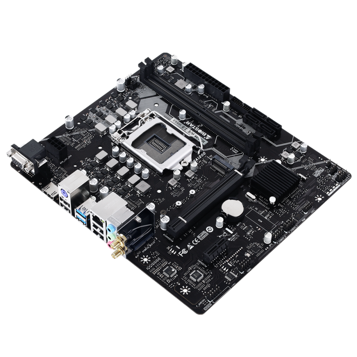 Placa Mãe Biostar H510MH/E 2.0, WIFI, Chipset H510, Intel LGA 1200, mATX, DDR4