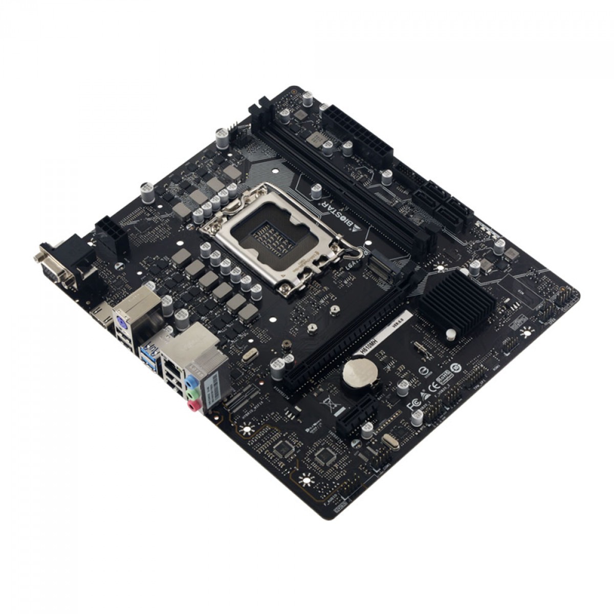 Placa Mãe Biostar H610MH, Chipset H610, Intel LGA 1700, mATX, DDR4
