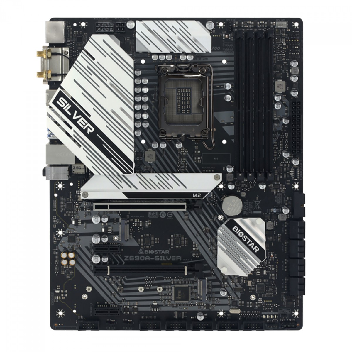 Placa Mãe Biostar Z690A-SILVER, Chipset Z690, Intel LGA 1700, ATX, DDR4