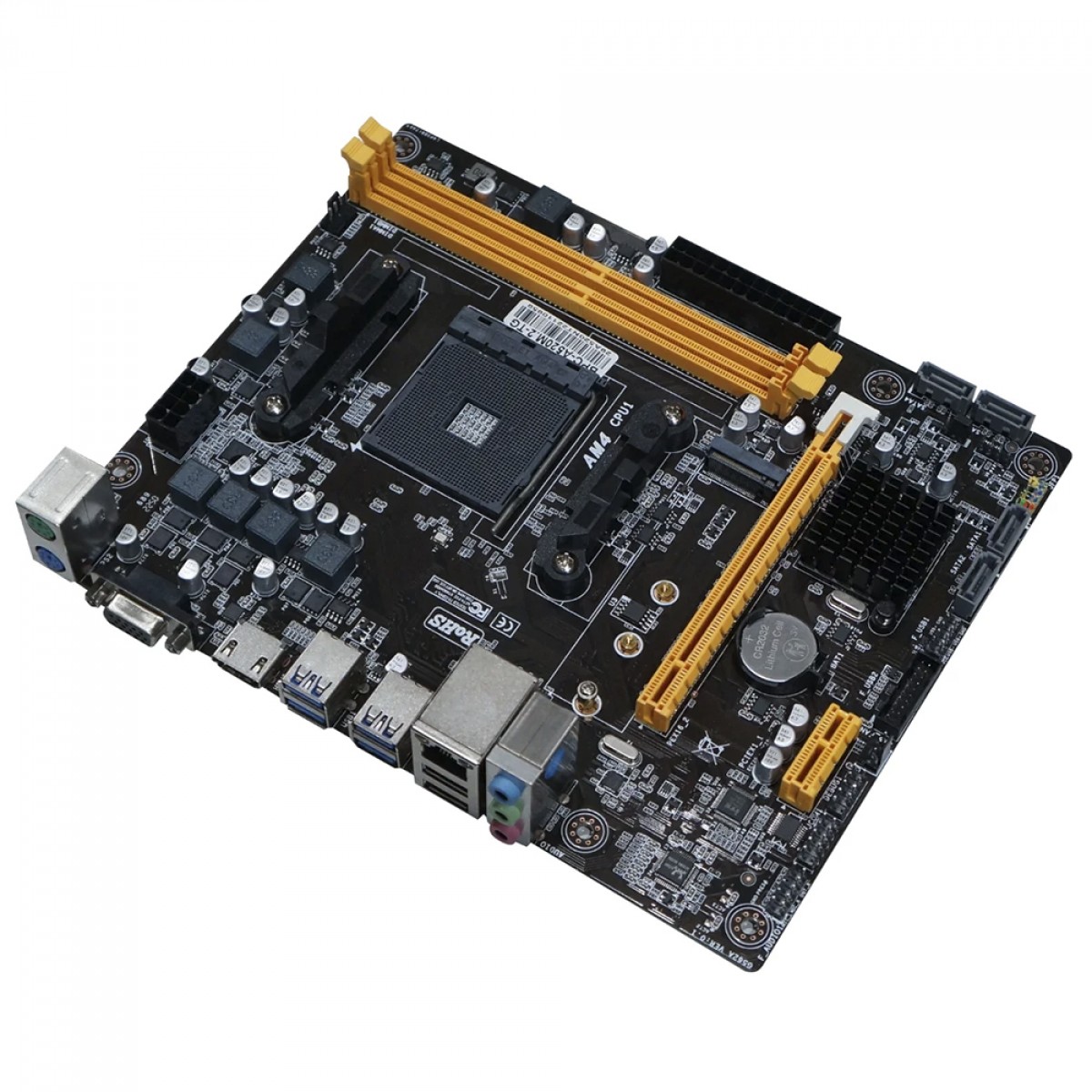 Placa Mãe Brazil PC A520M.2-TG V1.2, Chipset A520, AMD AM4, mATX, DDR4