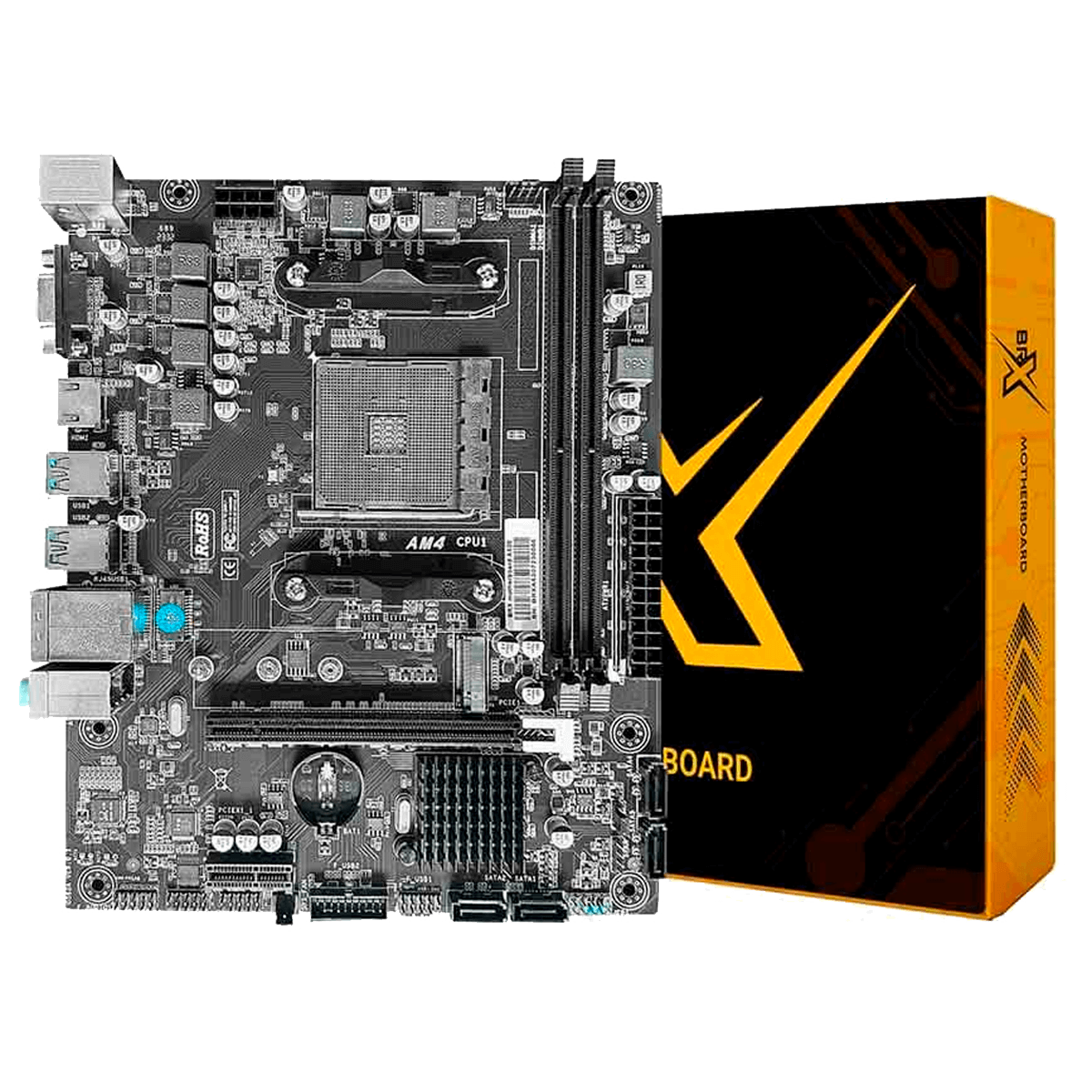 Placa Mãe BRX A520, Chipset A520, AMD AM4, MATX, DDR4, PM-AMDA520-1000