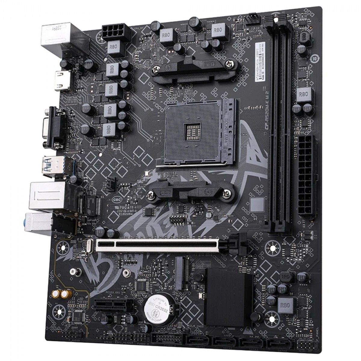 Placa Mãe Colorful BATTLE-AX A520M-K M.2 V14, Chipset A520, AMD AM4, MATX, DDR4
