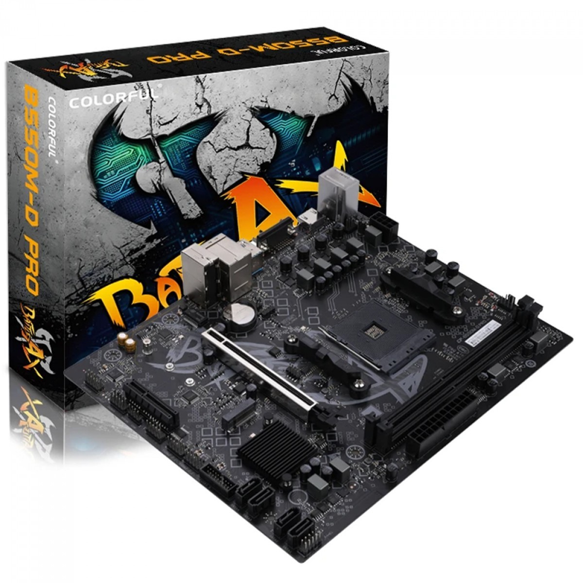 Placa Mãe Colorful Battle-AX B550M-D Pro V14, Chipset B550, AMD AM4, MATX, DDR4