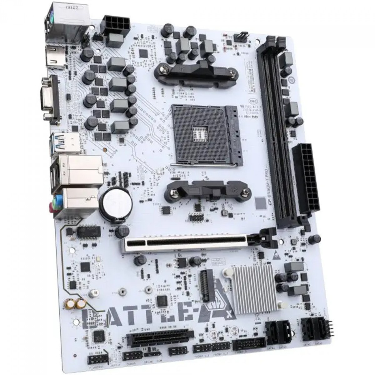Placa Mãe Colorful Battle-AX B550M-T Pro V14, Chipset B550, AMD AM4, MATX, DDR4, Branco