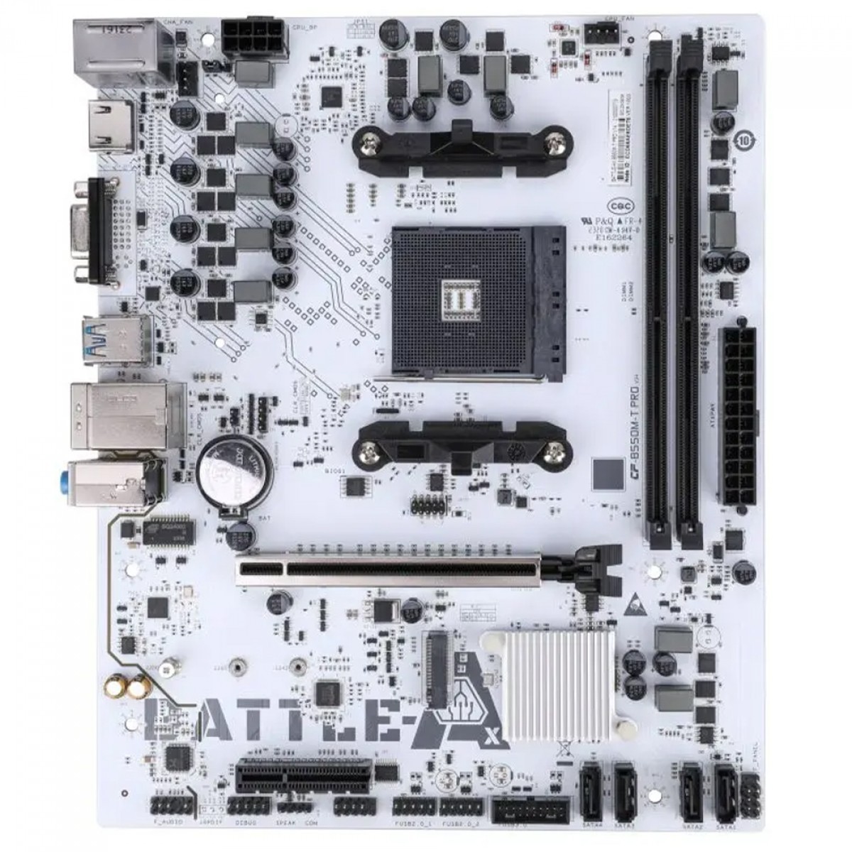 Placa Mãe Colorful Battle-AX B550M-T Pro V14, Chipset B550, AMD AM4, MATX, DDR4, Branco