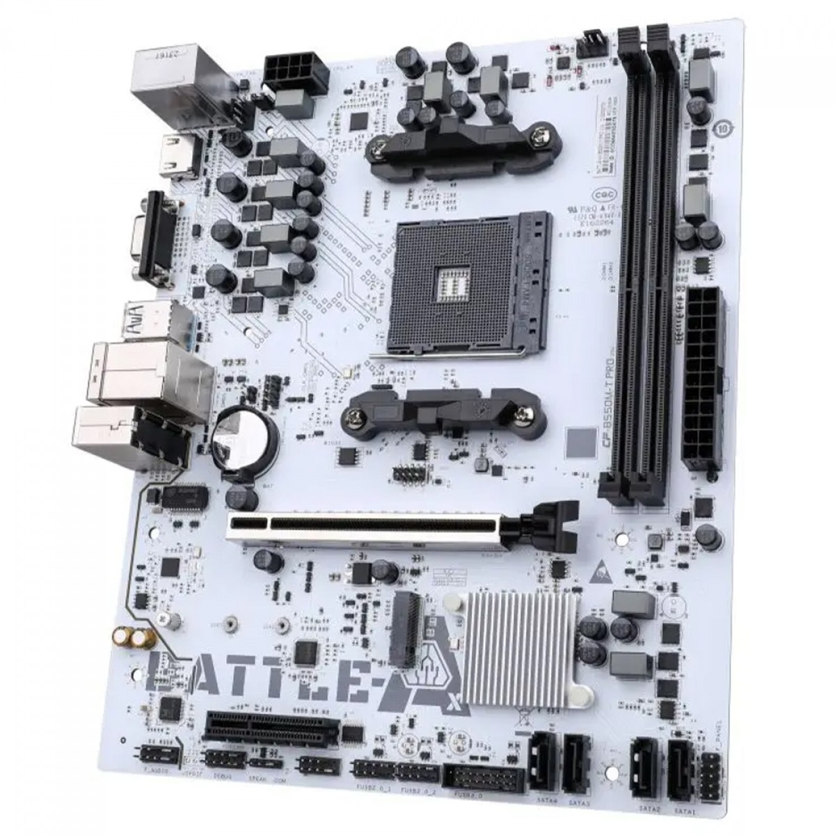 Placa Mãe Colorful Battle-AX B550M-T Pro V14, Chipset B550, AMD AM4, MATX, DDR4, Branco