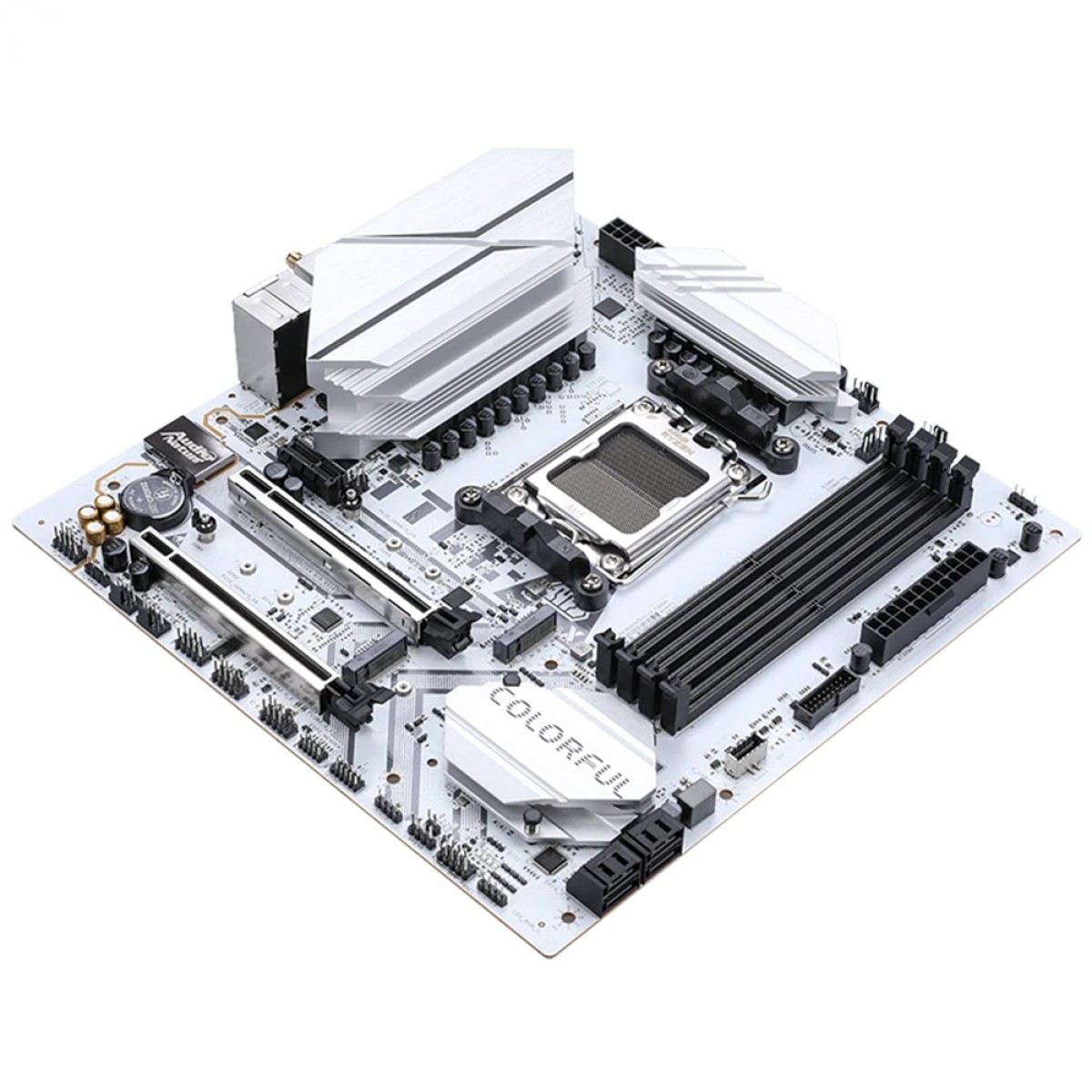 Placa Mãe Colorful Battle-AX B650M-White WiFi V14, Chipset B650, AMD AM5, MATX, DDR5, Branco