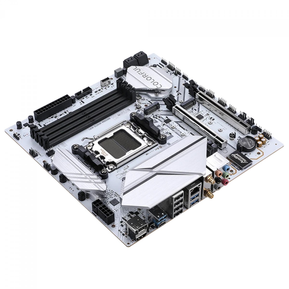 Placa Mãe Colorful Battle-AX B650M-White WiFi V14, Chipset B650, AMD AM5, MATX, DDR5, Branco