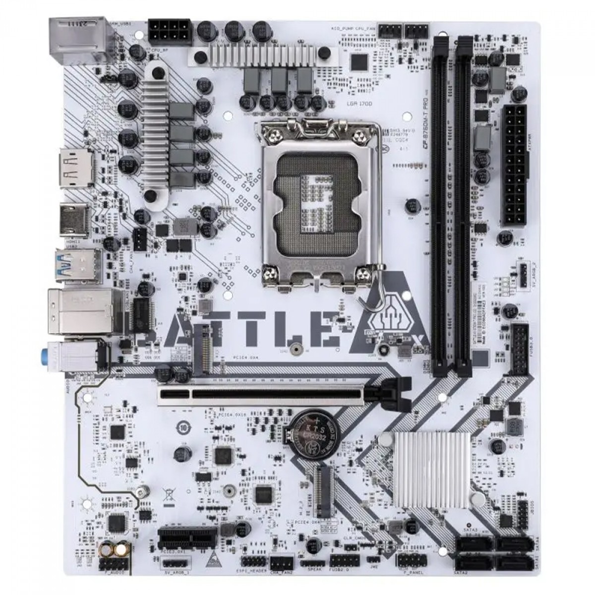 Placa Mãe Colorful Battle-AX B760M-T Pro V20, Chipset B760, Intel LGA 1700, MATX, DDR4, Branco