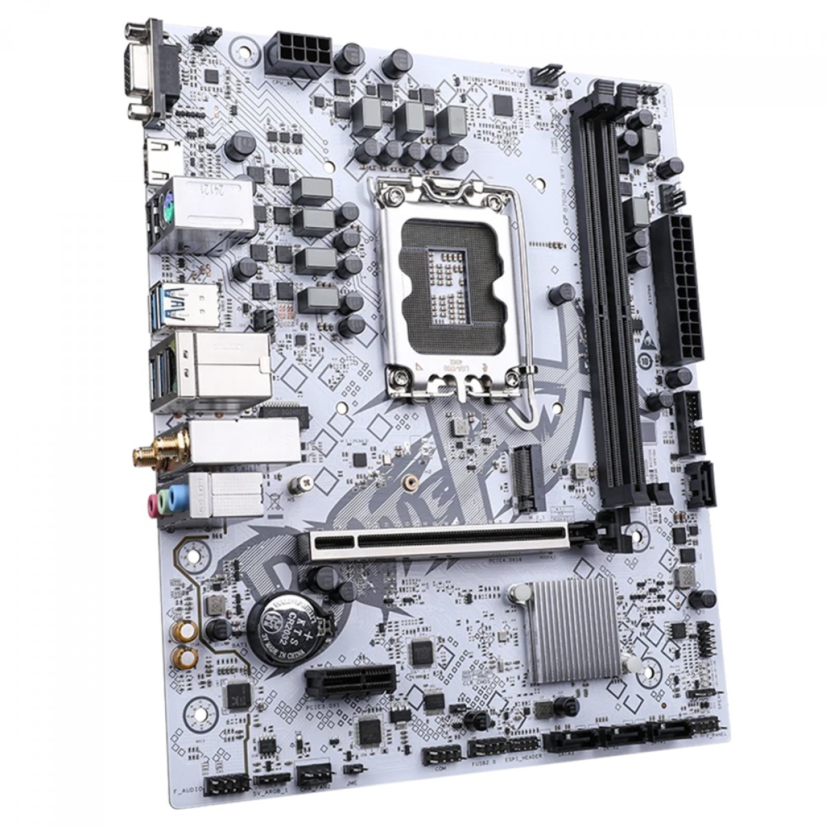 Placa Mãe Colorful Battle-AX B760M-T WiFi V20, Chipset B760, Intel LGA 1700, MATX, DDR4, Branco