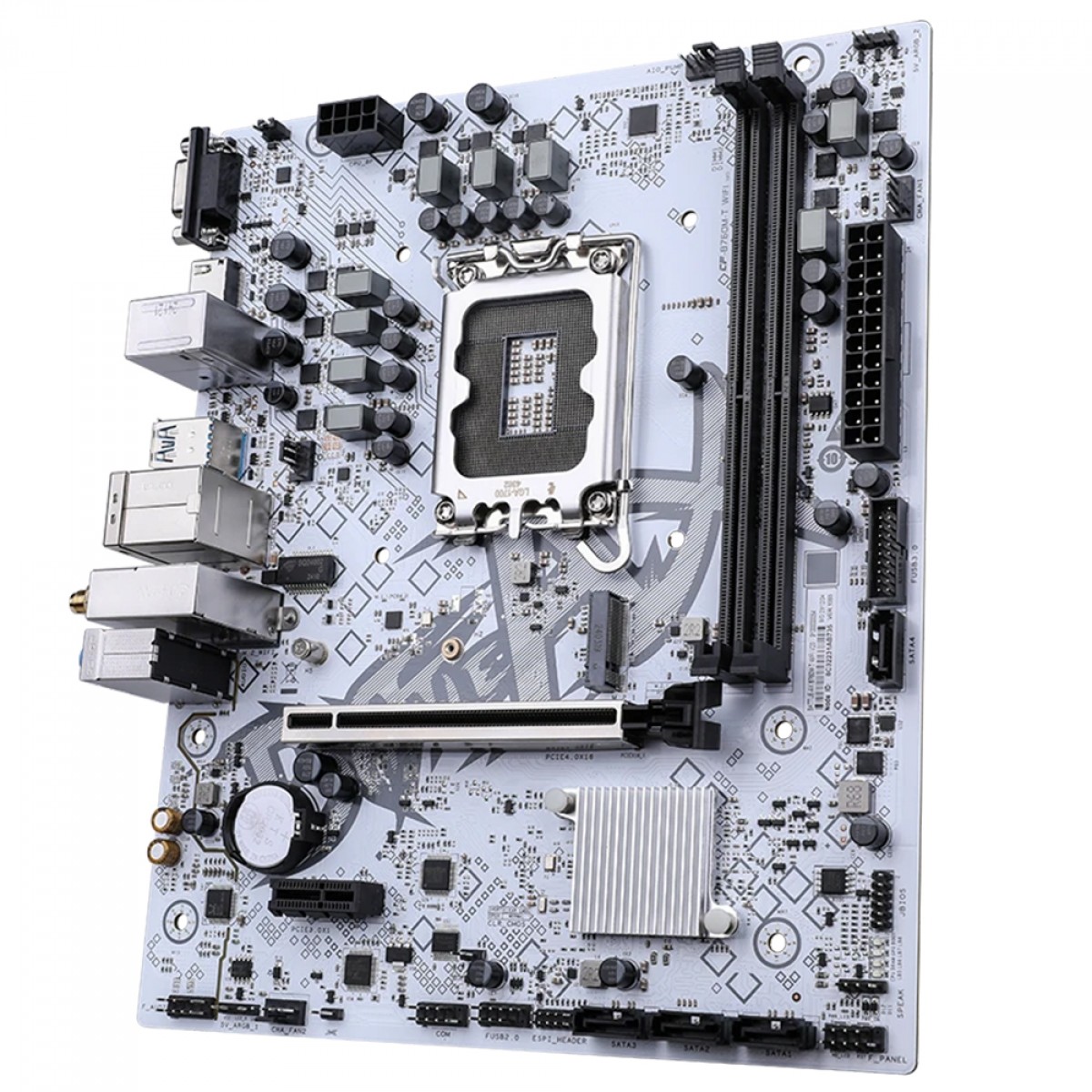 Placa Mãe Colorful Battle-AX B760M-T WiFi V20, Chipset B760, Intel LGA 1700, MATX, DDR4, Branco