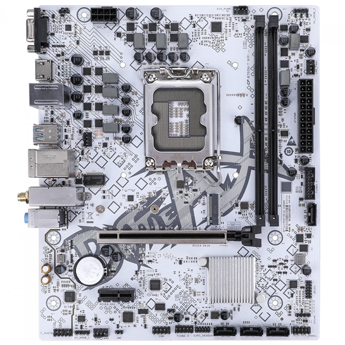 Placa Mãe Colorful Battle-AX B760M-T WiFi V20, Chipset B760, Intel LGA 1700, MATX, DDR4, Branco