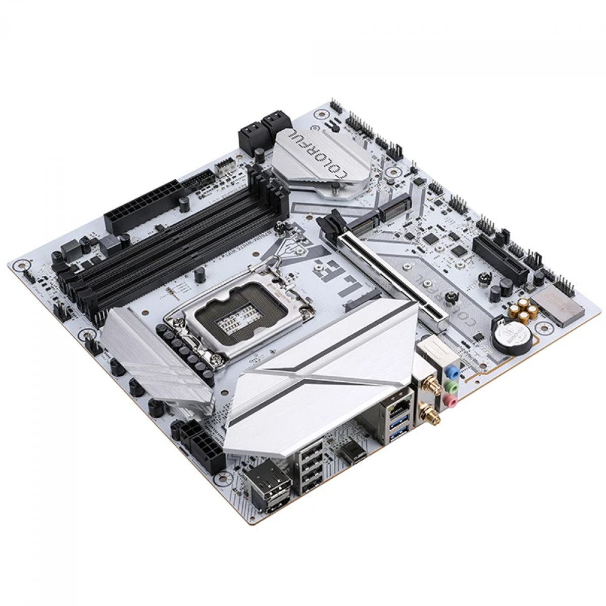 Placa Mãe Colorful Battle-AX B760M White WiFi V20, Chipset B760, Intel LGA 1700, MATX, DDR4