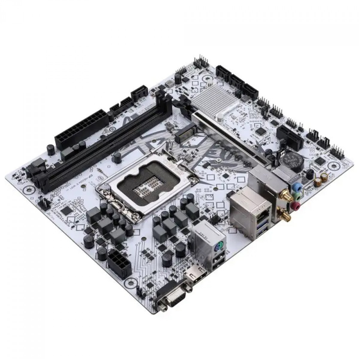 Placa Mãe Colorful Battle-AX H610M-E WiFi V20, Chipset H610, Intel LGA 1700, MATX, DDR4, Branco