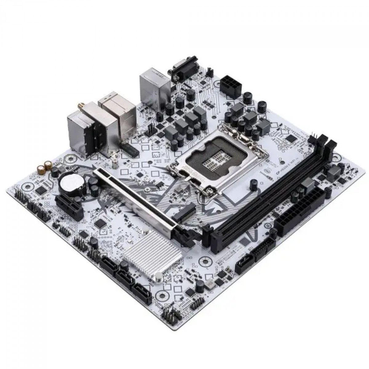 Placa Mãe Colorful Battle-AX H610M-E WiFi V20, Chipset H610, Intel LGA 1700, MATX, DDR4, Branco