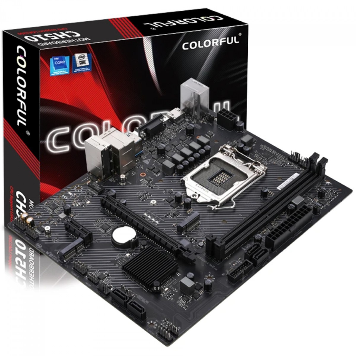 Placa Mãe Colorful CH510M-E M.2 V20, Chipset H510, Intel LGA 1200, MATX, DDR4