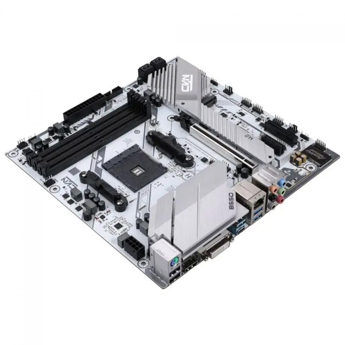 Placa Mãe Colorful CVN B550M Gaming Frozen V15, Chipset B550, AMD AM4, MATX, DDR4, Branco