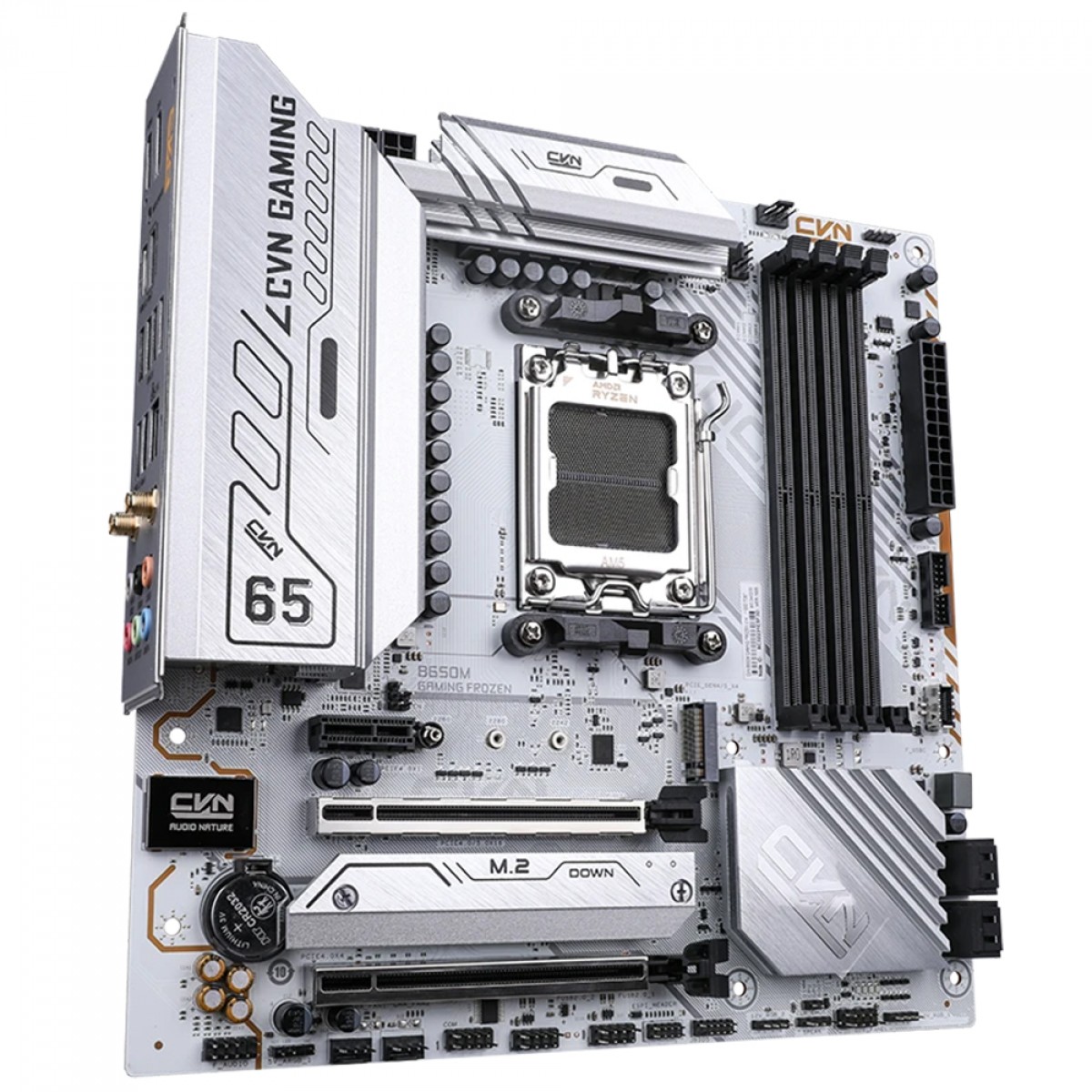 Placa Mãe Colorful CVN B650M Gaming Frozen V14, Chipset B650, AMD AM5, MATX, DDR5, Branco