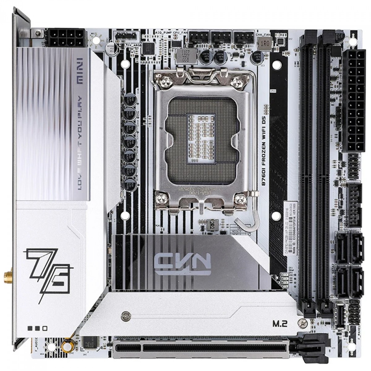 Placa Mãe Colorful CVN B760I Frozen WiFi D5 V20, Chipset B760, Intel LGA 1700, mini-ITX, DDR5