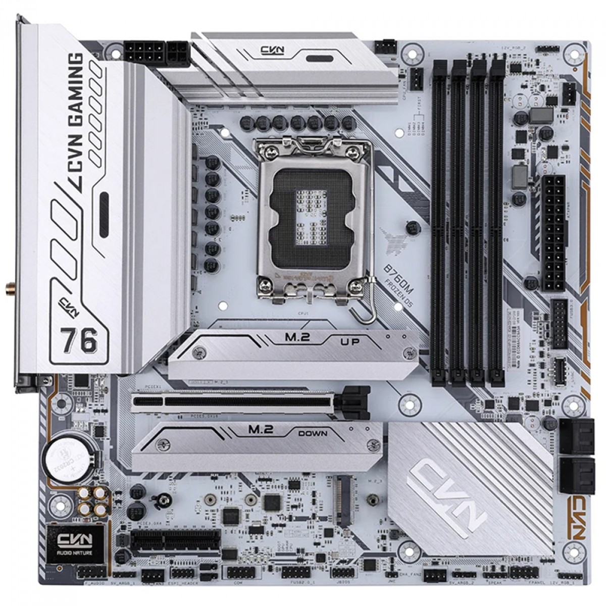 Placa Mãe Colorful CVN B760M Frozen WiFi D5 V20, Chipset B760, Intel LGA 1700, MATX, DDR5