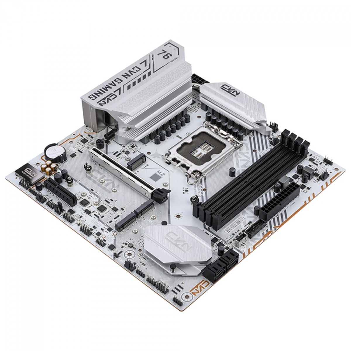 Placa Mãe Colorful CVN B760M-Plus Frozen WiFi D5 V20, Chipset B760, Intel LGA 1700, MATX, DDR5, Branco