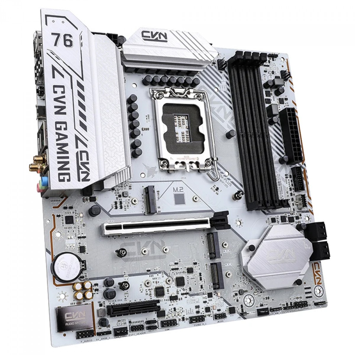 Placa Mãe Colorful CVN B760M-Plus Frozen WiFi D5 V20, Chipset B760, Intel LGA 1700, MATX, DDR5, Branco