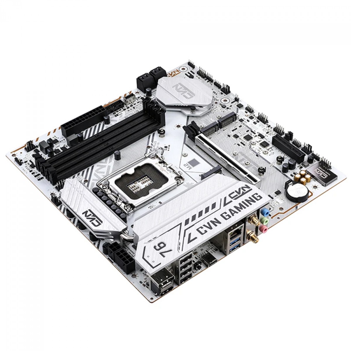 Placa Mãe Colorful CVN B760M-Plus Frozen WiFi D5 V20, Chipset B760, Intel LGA 1700, MATX, DDR5, Branco